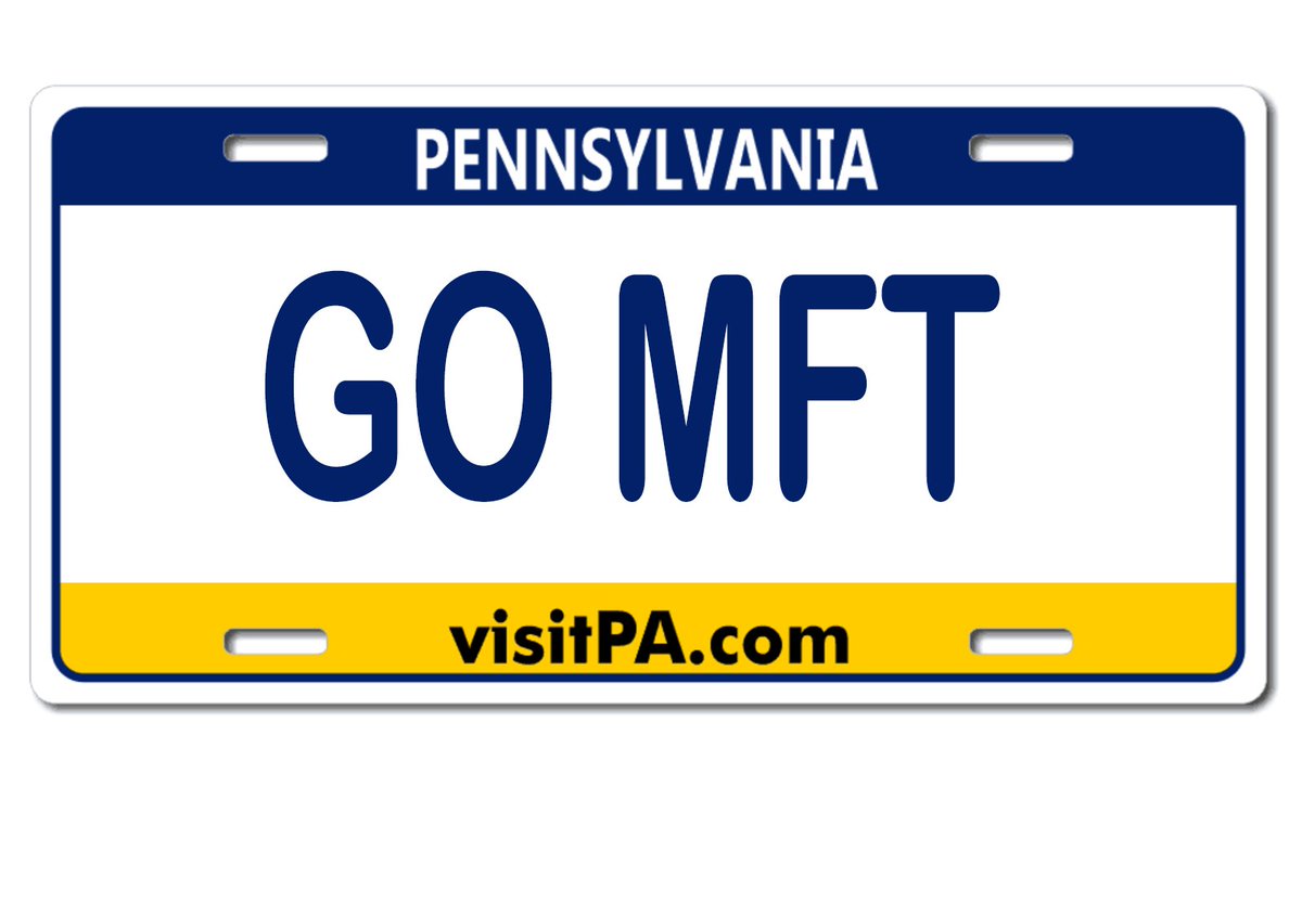 goMFT's tweet image. DYK? #Pennsylvania is the first state of the fifty United States to list their website URL on a license plate. #OnlyInPA #goMFT goMFT.com