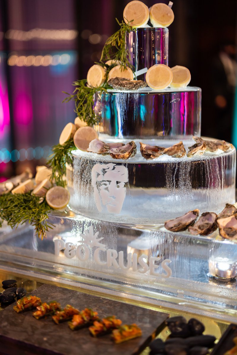 AP&amp;Co. 🤝 Our ice cake seafood station with logo is always a showstopper. 🦪🍋

Thank you, AP&amp;Co., for making us part of your magnificent vision at the BAFTA Film Nominees’ Party.