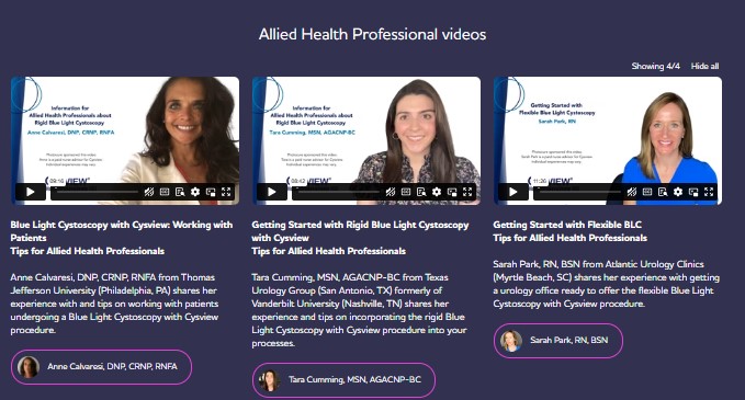Check out our Allied Health Professional videos about the important roles that these HCPs play in the process of patients' receiving a Blue Light Cystoscopy procedure. rebrand.ly/FB-AHPvideos