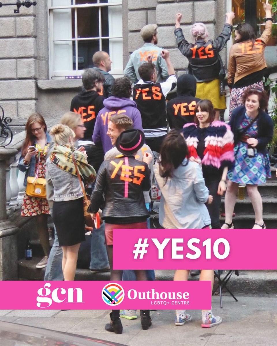 GCNmag's tweet photo. Over 1.2 million people in Ireland voted in favour of same-sex marriage in 2015, making it the first country in the world to legalise it by popular vote. To be featured in our #YES10 campaign in collaboration with @outhouse_dublin, fill out the form π https://t.co/gNKGry7iOa https://t.co/2SeWgI2SGR