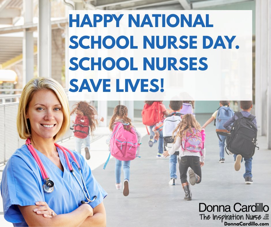 Happy National School Nurse Day. School Nurses Save Lives! 
#nurse #NursesWeek #schoolnurses #NursesMakeADifference #NursesWhoTweet #NurseTwitter #NationalSchoolNursesDay #SND2025 <a href="/schoolnurses/">NASN, Inc.</a>
