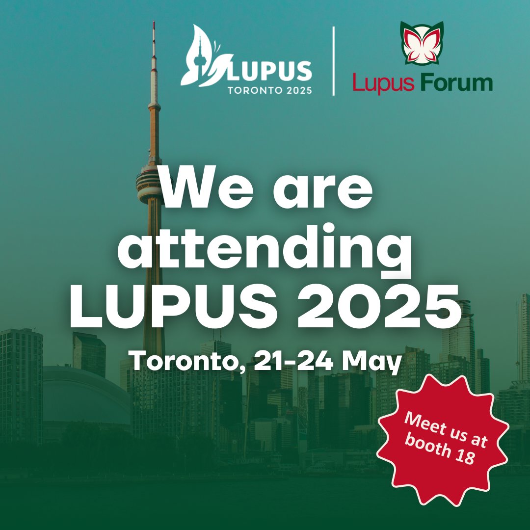 Lupus Forum (@thelupusforum) on Twitter photo 📢 Congress Announcement 📢
We are pleased to announce that we will be in Toronto, Canada from 21st–24th May for the 16th International Congress on SLE <a href="/LupusCongress/">Lupus 2025</a>
You'll be able to find us at booth 18, if you're attending; we hope to see you there! #LUPUS2025 #LupusResearch 📢 Congress Announcement 📢
We are pleased to announce that we will be in Toronto, Canada from 21st–24th May for the 16th International Congress on SLE <a href="/LupusCongress/">Lupus 2025</a>
You'll be able to find us at booth 18, if you're attending; we hope to see you there! #LUPUS2025 #LupusResearch