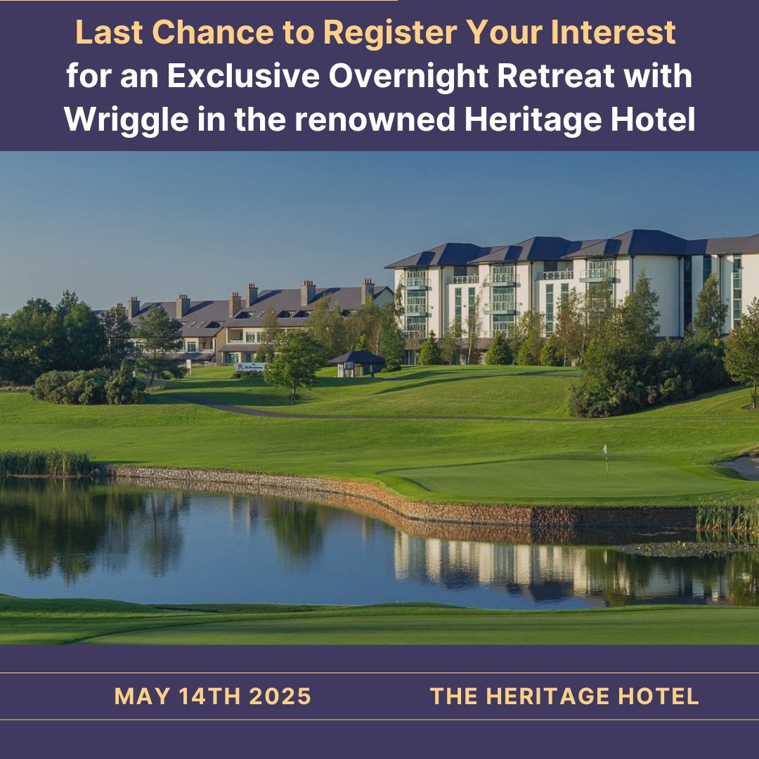 Last Chance! 🚨
 
Don’t miss your spot at Wriggle’s complimentary overnight retreat at the beautiful Heritage Hotel on May 14th!
 
Relax, Recharge and Plan for the future!
 
Limited spaces left, register your interest here: bit.ly/4cXOz68