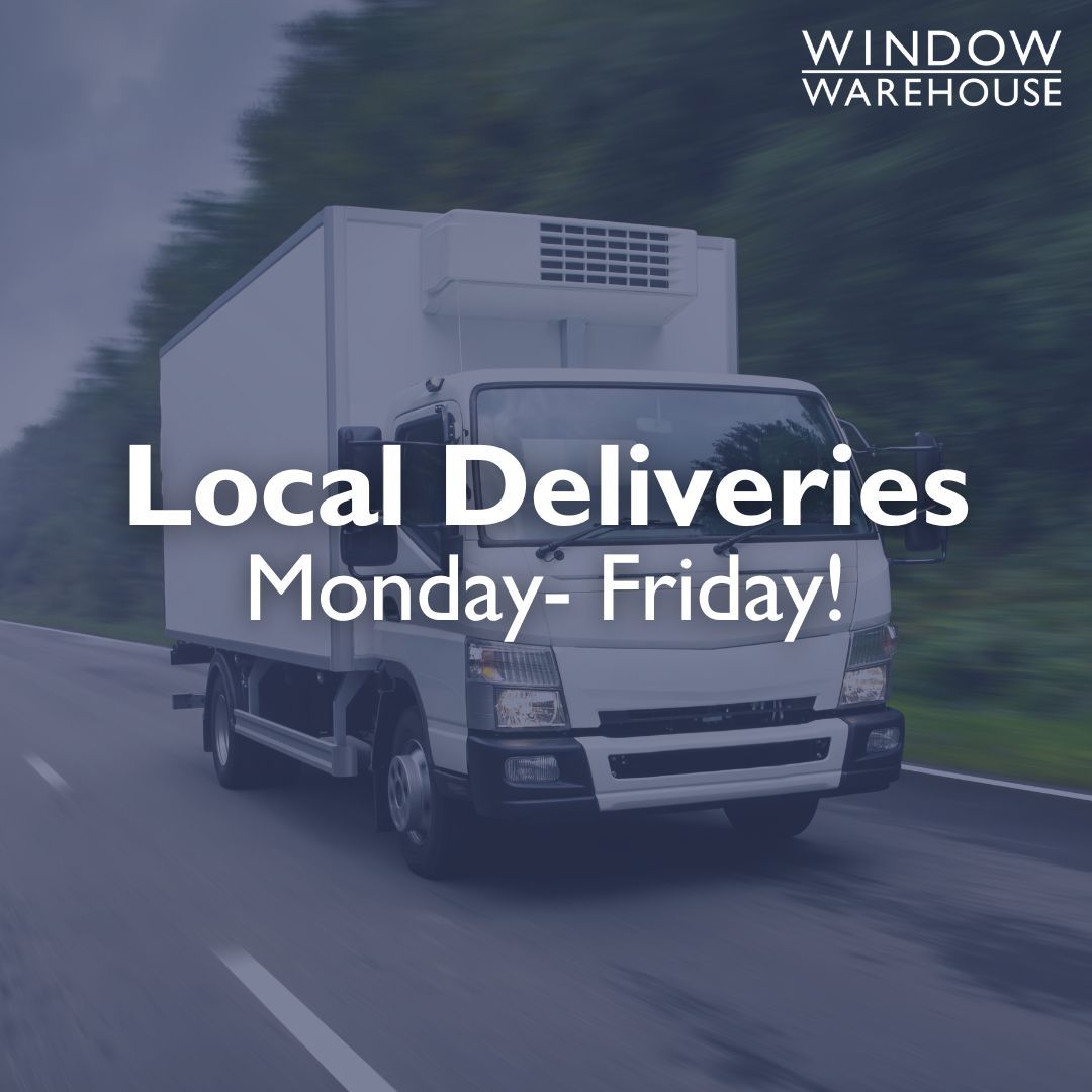Benefit from our local deliveries! 
Monday - Friday, we now deliver locally in the following areas: PO1-PO17 covering Portsmouth, Southsea, Waterlooville, Havant, Rowland’s Castle, Emsworth, Hayling Island, Gosport, Lee-on-the-Solent, and Fareham!

#WindowWarehouse #LocalDelivery