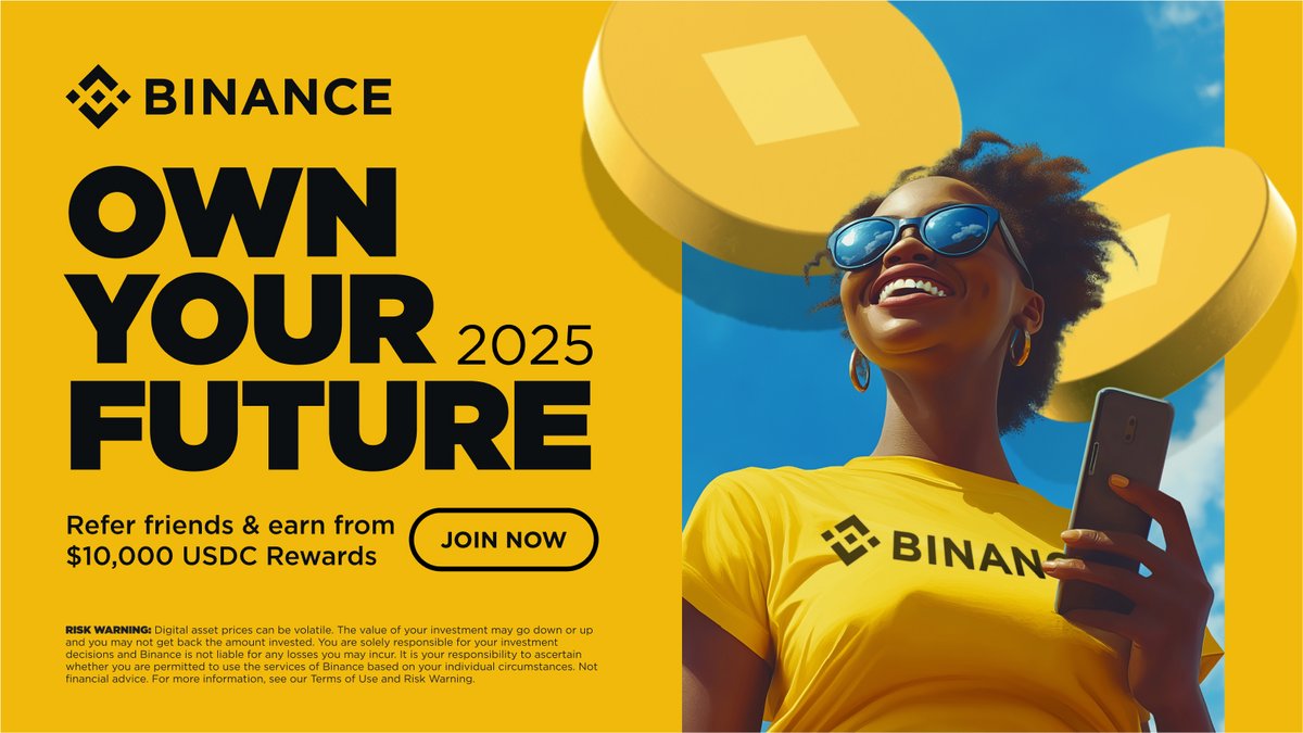 BinanceAfrica's tweet photo. 💰 Earn a share of $10,000 in crypto rewards by inviting friends! 

It’s simple:

✅ Invite a friend to sign up on Binance
✅ Earn rewards when they trade at least $10
✅ Repeat &amp; stack up more rewards!

Start referring now 👉 https://t.co/QP3ADgMv2j https://t.co/ask38Gex41