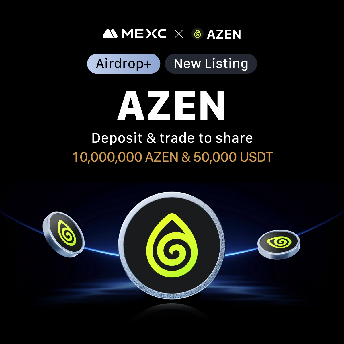 MEXC_Listings's tweet image. 🔔 #MEXC New Listing Alert 🔔
🔹 $AZEN/USDT Trading: May 8, 2025, 11:00 (UTC)
🔹 Deposit: Opened
🔥 The $AZEN @azen_protocol Airdrop+ campaign is heating up! Join to share 10,000,000 $AZEN & 50,000 $USDT!🎁
👉 Join Airdrop+:
mexc.com/token-airdrop/…
👉 More Details:…