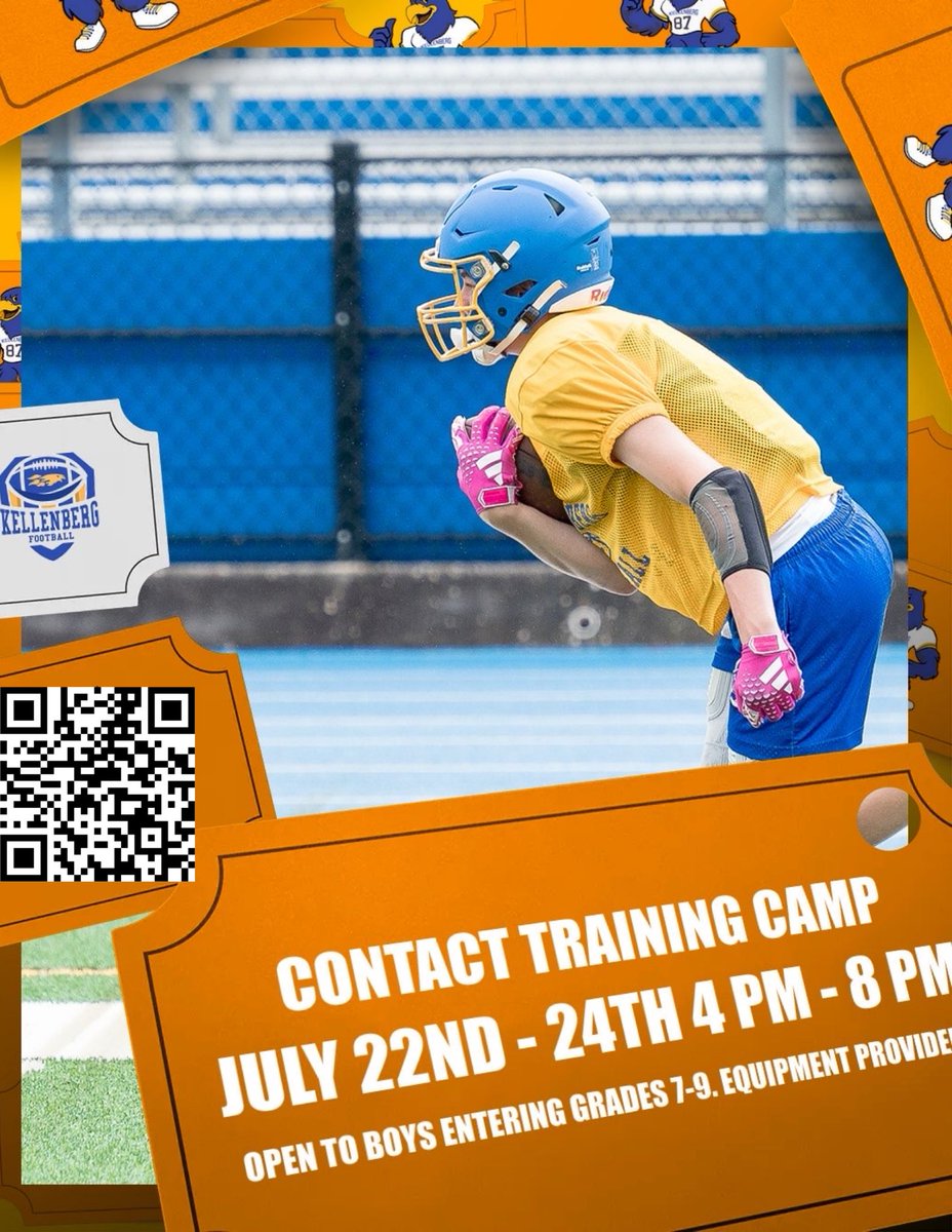 Get ready for 2️⃣ Awesome Camps with 🔥🐥🏈 this Summer! Camp is run by our Coaching Staff, Varsity Players, along with College Alumni. 

Last Summer, we had nearly 2️⃣0️⃣0️⃣ Campers enjoy the Firebird Football experience. Come check us out! 

🔗 kellenberg.org/camps/