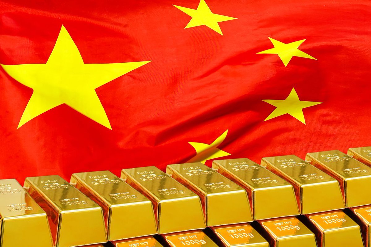 ⬛"La Cina Aumenta le Sue Riserve d'Oro: Sesto Mese di Crescita Continua"