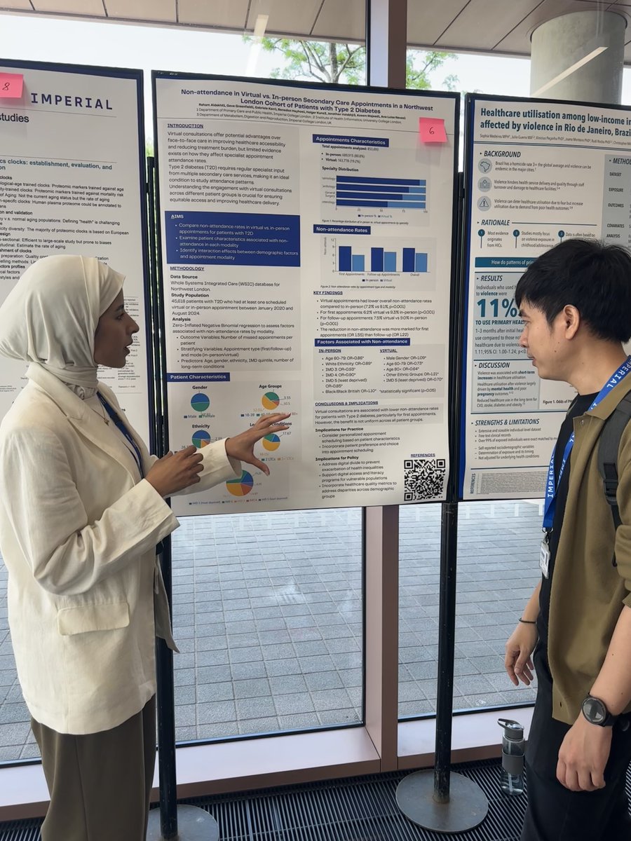 Imperial_GDHU's tweet photo. Congratulations to our PhD students @RehamDK  @elenaklle and @ALbandary_a on their excellent presentations at the @ImperialSPH Symposium!
Fantastic to see your hard work, insight, and dedication showcased so well — we’re very proud of you! @Imperial_PCPH https://t.co/OEyG1tpDSq
