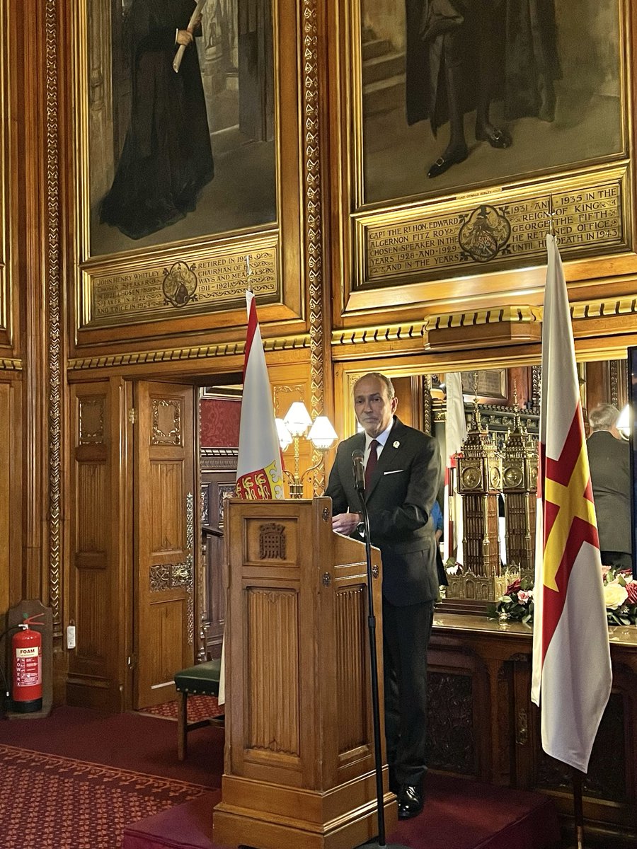 GlobalJerseyCI's tweet photo. Last night, @GovJersey ministers were hosted by the Speaker of the House of Commons, Sir Lindsay Hoyle MP, to mark the 80th Anniversary of Liberation Day.

Over 150 attendees, including UK Government ministers, Peers and Ambassadors, gathered to celebrate the historic anniversary https://t.co/mZJ3WSQWs4