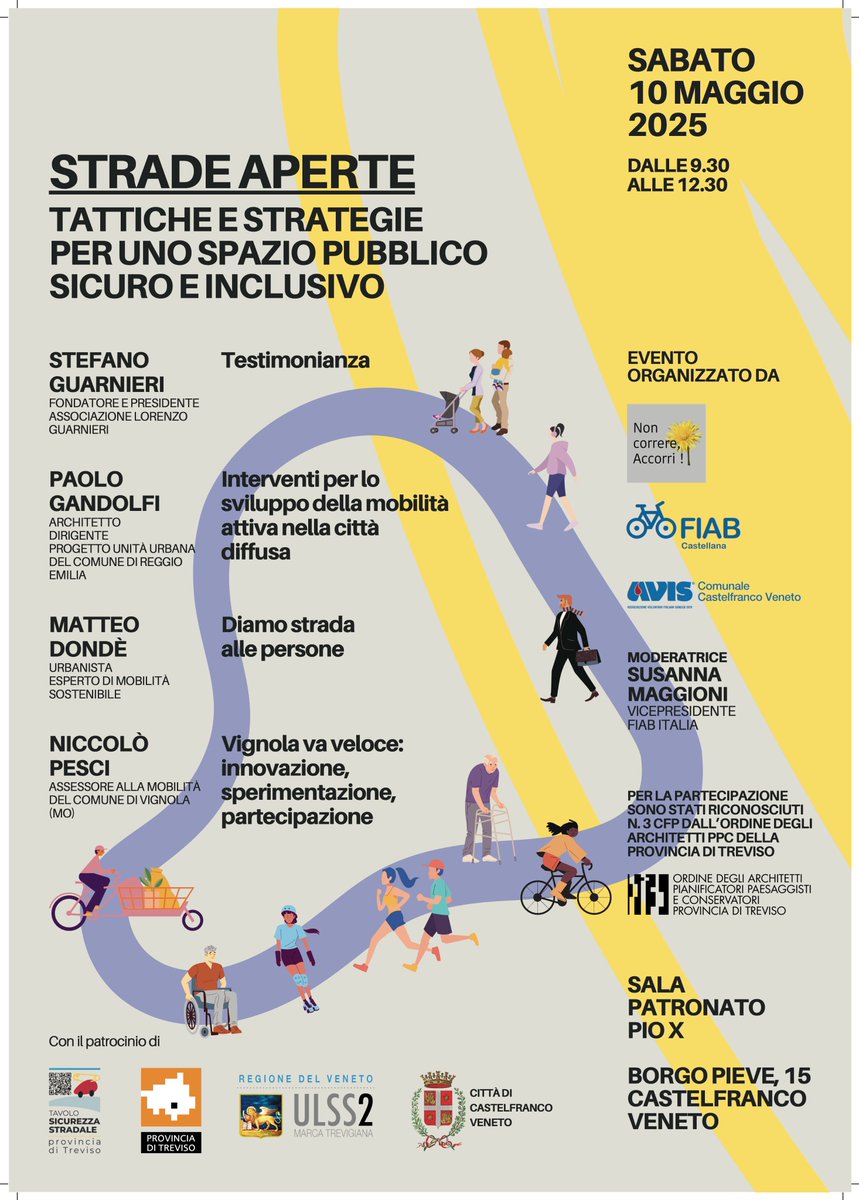 Credo fermamente che gli urbanisti e gli architetti abbiano un ruolo importante nella progettazione delle città. E in questo possono fare tanto per rendere le nostre città più a misura di essere umano e in particolare salvare vite. La progettazione degli ambienti cittadini è