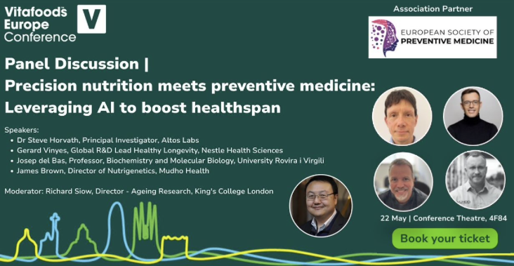 𝐕𝐢𝐭𝐚𝐟𝐨𝐨𝐝𝐬 𝐄𝐮𝐫𝐨𝐩𝐞 𝐁𝐚𝐫𝐜𝐞𝐥𝐨𝐧𝐚 2025

Precision nutrition meets preventive medicine

Leveraging AI to boost healthspan

Thank you to <a href="/Vitafoods_/">Vitafoods</a>  Europe for inviting me to Barcelona this year to be part of a panel discussion on Wednesday 21st May, hosted in