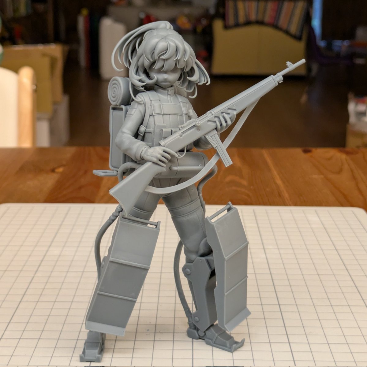 KH_TAIWAN's tweet image. 1/7スケールのターニャが完成いたしました。初めて制作した人型作品で、まだ至らない点もあるかと思いますが、完成させたときには大きな達成感と喜びを感じました。
パーツ数はおよそ40点ほどございます。夏WFで皆さまにご覧いただける機会があれば嬉しく思います。
#幼女戦記
