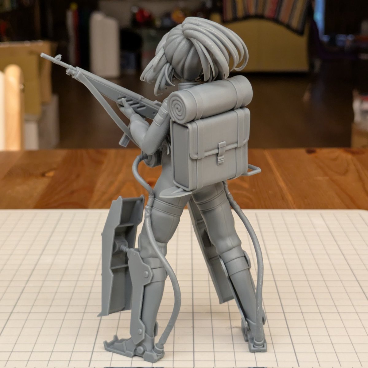 KH_TAIWAN's tweet image. 1/7スケールのターニャが完成いたしました。初めて制作した人型作品で、まだ至らない点もあるかと思いますが、完成させたときには大きな達成感と喜びを感じました。
パーツ数はおよそ40点ほどございます。夏WFで皆さまにご覧いただける機会があれば嬉しく思います。
#幼女戦記