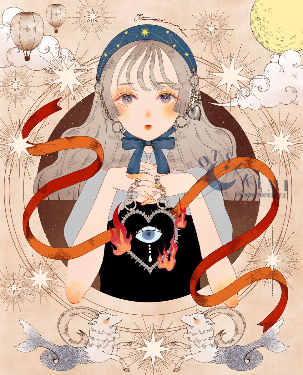 otsukimi8's tweet image. ❤️‍🔥✴︎👁️✴︎
心の眼

#イラスト #illustration