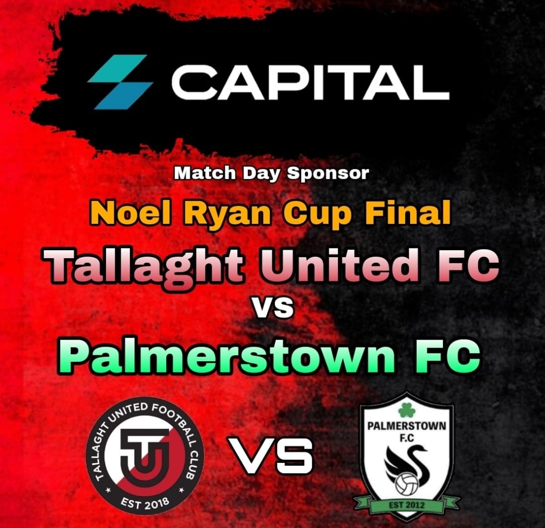 Match fixture ⚽️

<a href="/TallaghtUnited/">Tallaght United FC</a> vs Palmerstown FC. Cup final week! Our lads take on Palmerstown Saturday, in the final of the Noel Ryan Cup. Should be a brilliant game and the lads will be hoping to win their first LSL Cup competition. All support welcome 🔴⚫️

<a href="/AlQuinn2015/">LSL Live Update’s</a>
