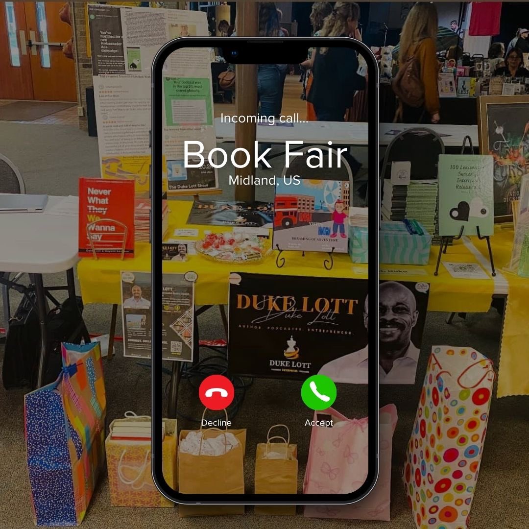 TheDukeLott's tweet image. Thank you, Midland, Michigan for hosting “A Literary Affair” The event was sponsored by BookMarks and Creative 360. A special thank you goes out to my assistant who helped me focus and took care of almost everything for me! And we sold some books!#writerslift #author #writer