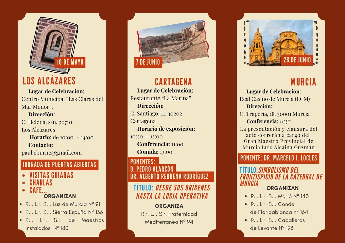 Jornadas de puertas abiertas masónicas...
Masonic Open Days...