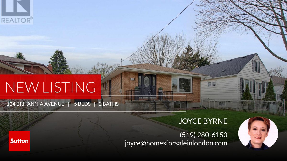 LondonRealtors's tweet photo. 📍 New Listing 📍 Take a look at this fantastic new property that just hit the market located at 124 Britannia Avenue in London North (north N). Reach out here or at (519) 280-6150 for more information

JOYCE BYRNE, Broker, ABR, SR... https://t.co/mQeV9MFolB https://t.co/308vavmOzV