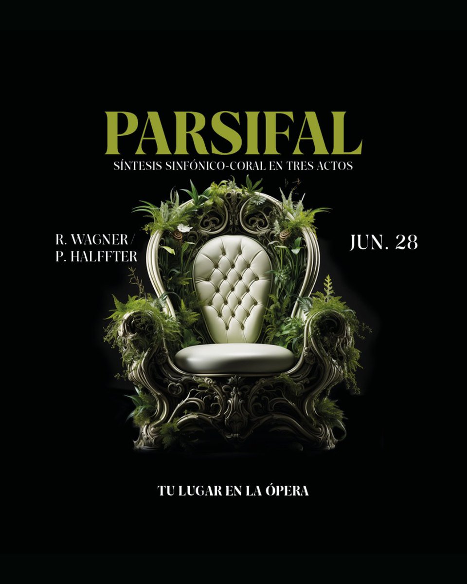 🏆 ‘Parsifal’, síntesis sinfónico-coral de Pedro Halffter, pone el broche final a nuestra temporada 2024-2025 con una propuesta basada en la última ópera de Richard Wagner.

🎟️ Las entradas ya están agotadas