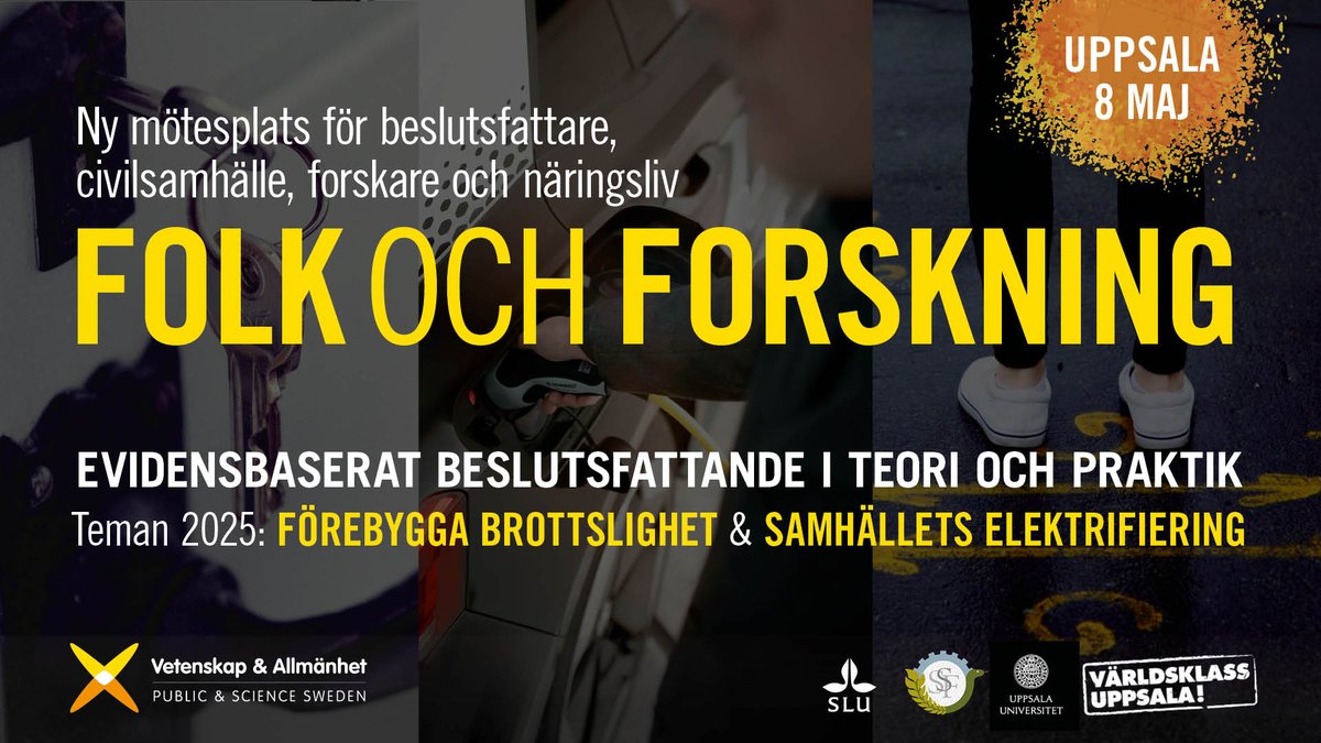 Imorgon, den 8 maj, vi öppnar dörrarna till Folk och Forskning – Sveriges nya mötesplats för dialog om evidensbaserat beslutsfattande. 

Här möts vetenskap, politik, civilsamhälle, näringsliv och allmänhet i öppna samtal om vilken kunskap forskningen kan ge – och vilka frågor