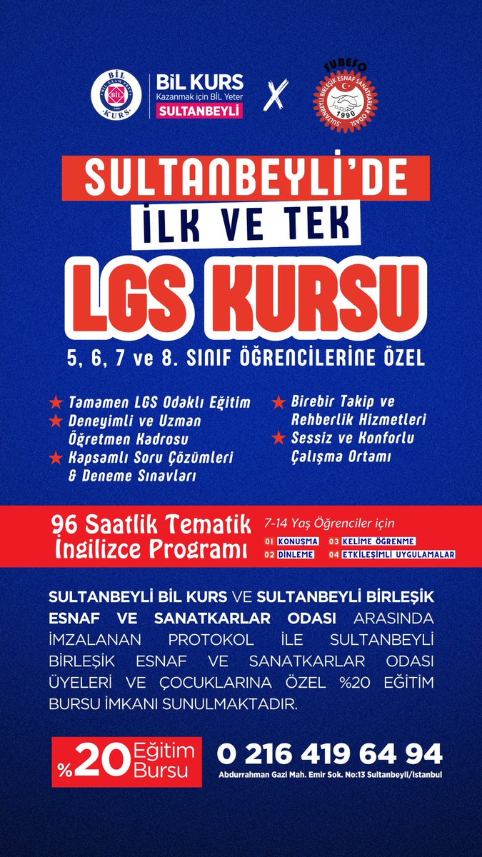 Sultanbeyli Bil Kurs ile Oda üyelerimize özel %20 oranındaki indirim anlaşmamızı gerçekleştirdik.

Yapmış olduğumuz anlaşmanın tüm üyelerimize hayırlı olmasını dileriz.
<a href="/smmmturkaydemir/">Türkay Demir</a>

#SUBESO #sultanbeyli #İstanbul