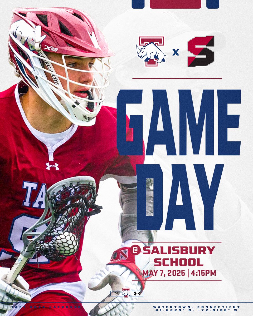 🚨Game Day 🚨
🆚 Salisbury School
⏰ 4:15 PM
💻 Link in bio

#GoBeGreat 🔴⚪️🦏
