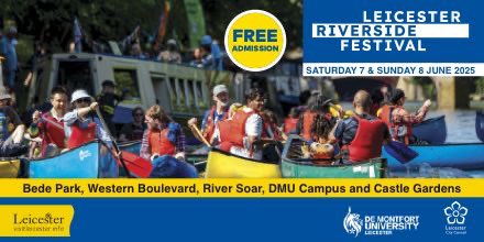 One month today Leicester’s biggest free family festival returns!
Get ready for a weekend of fun, excitement, and adventure at Leicester Riverside Festival 2025 on Saturday 7 and Sunday 8 June bit.ly/4iSEatU