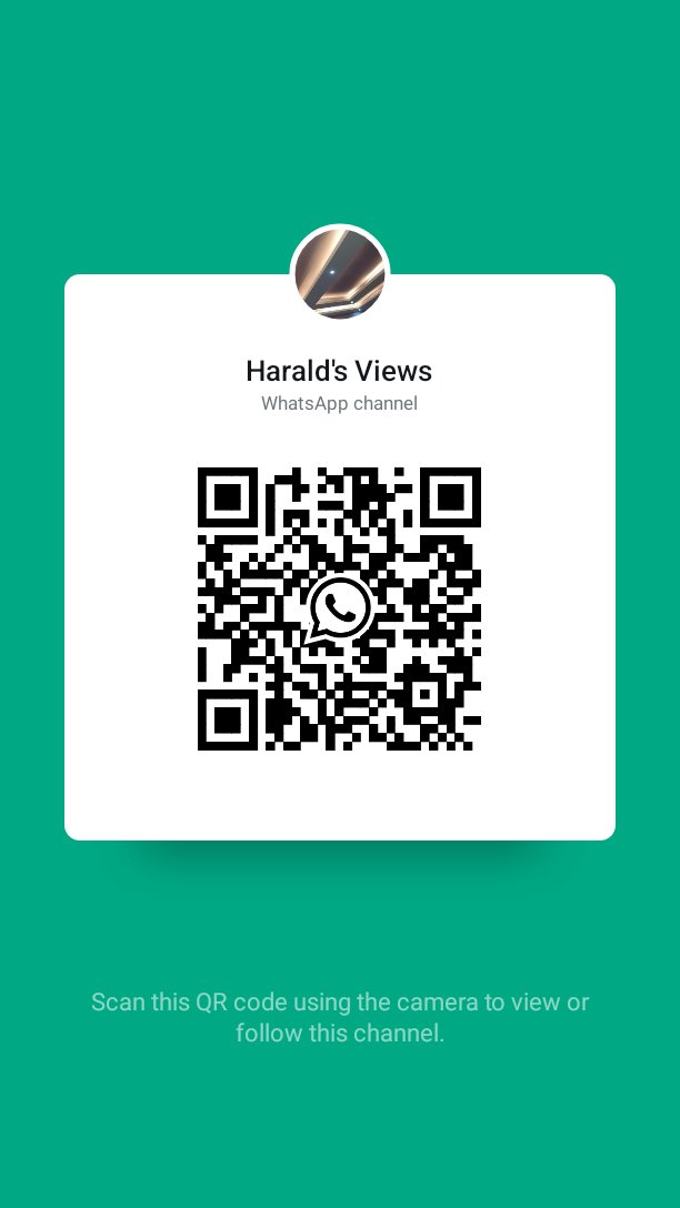 Follow the Harald's Views channel on WhatsApp: whatsapp.com/channel/0029Va…
