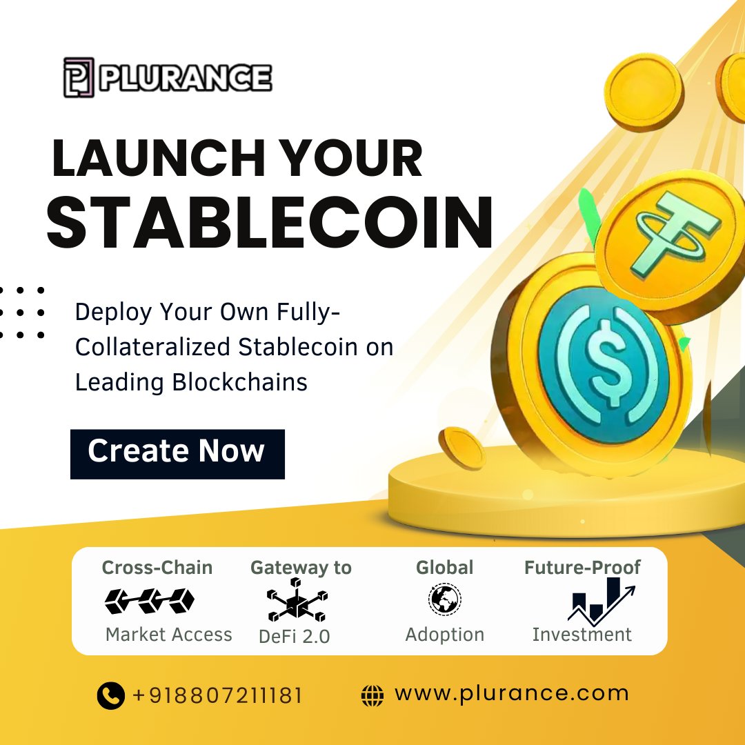 plurancetech's tweet image. With Plurance, you can build a secure, revenue-driven stablecoin that grows your business across blockchains.
🌐 Multi-chain support
🔐 Full collateralization
📈 Long-term ROI
💬 Let’s build your financial empire.
 
 Web - plurance.com/stable-coin-de…

#Plurance #StablecoinDevelopment