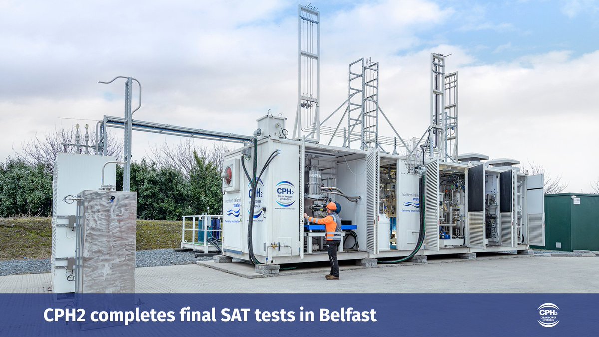 CPH2 completes final stage of Site Acceptance Tests on the MFE110 located in Belfast, the first time CPH2’s scaled MFE technology has been fully operational and functioning at a customer’s site #hydrogeneconomy #hydrogenproduction #greenhydrogen Read more ow.ly/6eWS50VOm7x