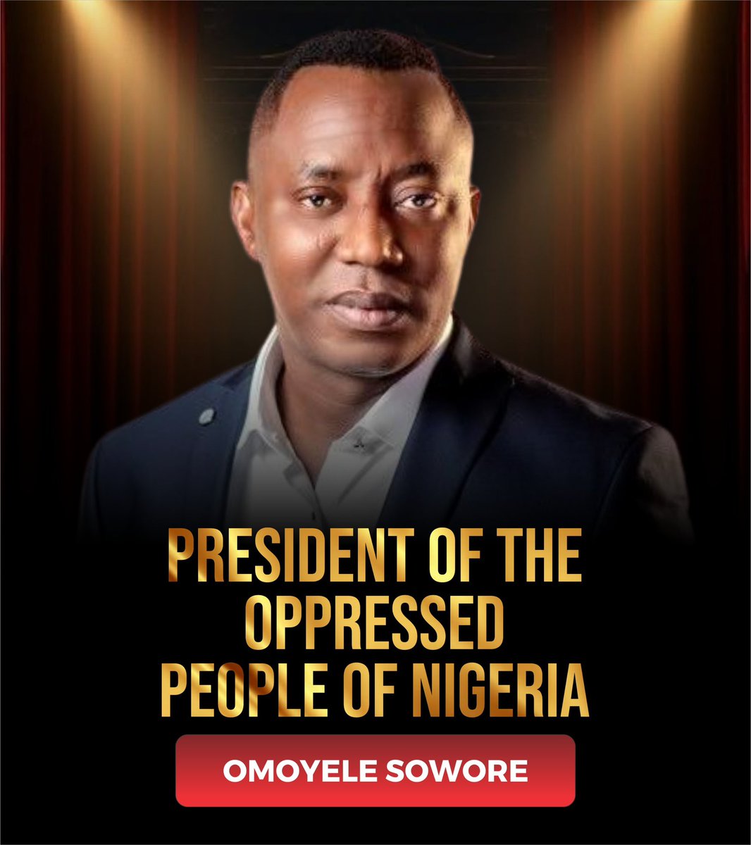 Nigerians are delaying their own freedom by not supporting @YeleSowore  massively, Sowore has always stood on the side of the oppressed people of this country and he has shown that he has the capacity to relegate these oppressors if only Nigerians can give him the needed support.