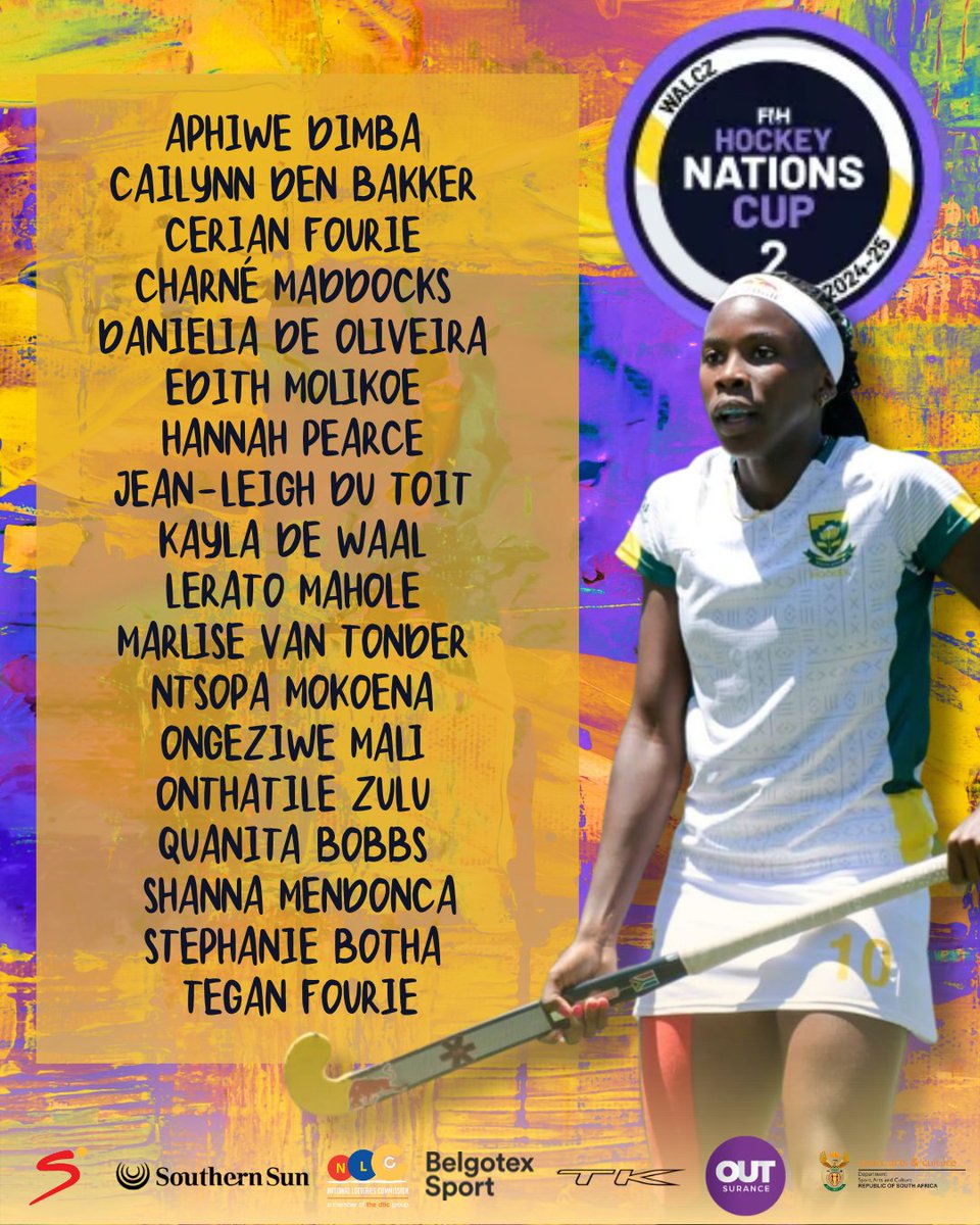 🅂🅀🅄🄰🄳 🄰🄽🄽🄾🅄🄽🄲🄴🄼🄴🄽🅃

The SA Womens Hockey Squad has been announced for the FIH Hockey Nations Cup 2 in Poland. 

Read = &gt; sahockey.co.za/2025/05/07/sou…

#MoreThanHockey