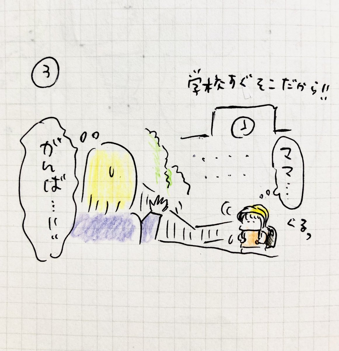 かわいい子には旅をさせよ②
私が体調不良だったので、良い機会にかもと今朝冒険させてみました。

#育児日記 #絵日記 #育児 #イラスト #漫画
#落書き #手帳 #子育て #育児あるある #線画 