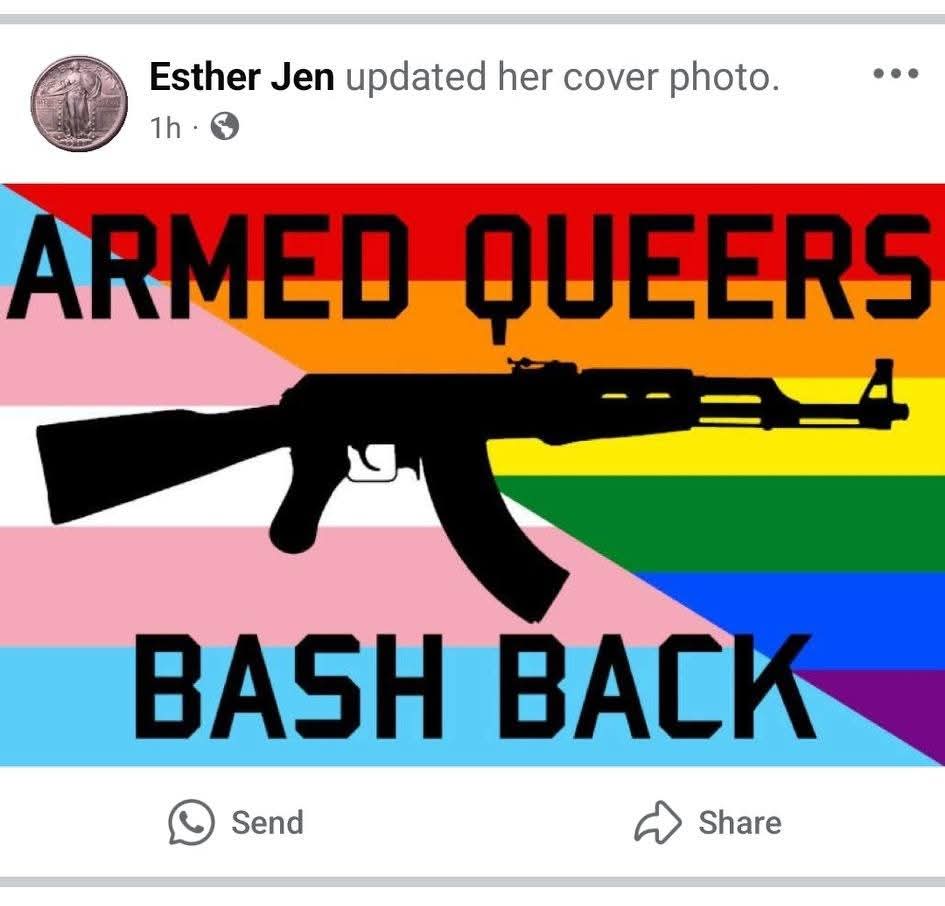 conspiracybarbi's tweet image. Lucy louser from stevenson washington is a #trantifa @MrAndyNgo this is what she posted tonight