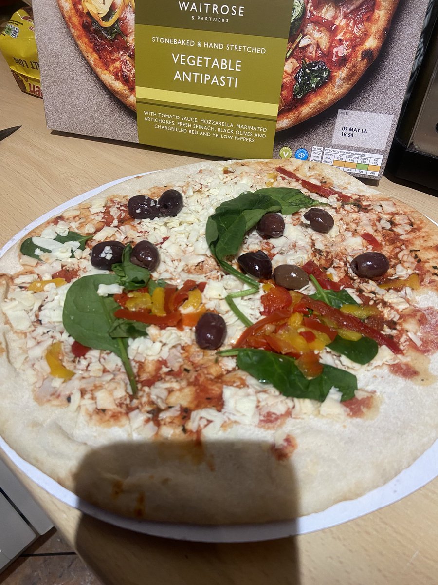 Bought this <a href="/waitrose/">Waitrose & Partners</a> pizza which promised “marinated artichokes”….guess they must have been hiding or had a better offer!