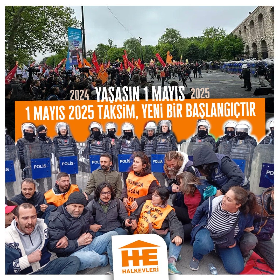 📝Değerlendirme | 1 Mayıs 2025 Taksim, yeni bir başlangıçtır

🟠Attığımız adımın yüklediği görev ve sorumluluğu alıyoruz!

“19 Mart’tan 1 Mayıs’a uzanan sürece bakarak söyleyebiliriz ki bugüne kadar altını çizdiğimiz gerçek bir kez daha kendisini en yakıcı şekilde