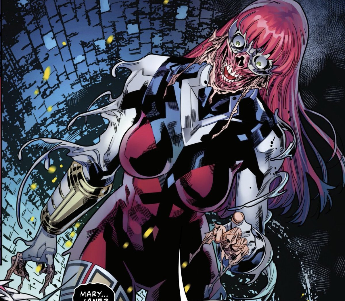 kelownaclown's tweet photo. I have to ask, why is MJ being treated like the asshole when she's functionally on life support after Paul's shitty invention tortured her to death and left her relying on a space alien that gave her PTSD for basic life support? https://t.co/LVp1XnNfa3
