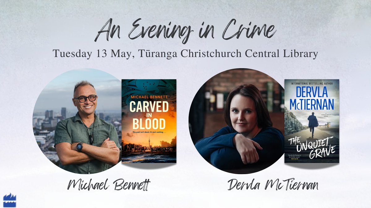 Ngaio Marsh Awards (@ngaiomarshaward) on Twitter photo <a href="/WORDChCh/">WORD Christchurch</a> <a href="/MBennettBooks/">Michael Bennett, novelist & filmmaker</a> Canterbury readers/viewers can meet Michael next week at a special autumn <a href="/WORDChCh/">WORD Christchurch</a> event with bestselling Irish-Australian crime writer <a href="/DervlaMcTiernan/">Dervla McTiernan</a> at Turanga on Tues 13 May: nz.patronbase.com/_WORDChristchu… <a href="/WORDChCh/">WORD Christchurch</a> <a href="/MBennettBooks/">Michael Bennett, novelist & filmmaker</a> Canterbury readers/viewers can meet Michael next week at a special autumn <a href="/WORDChCh/">WORD Christchurch</a> event with bestselling Irish-Australian crime writer <a href="/DervlaMcTiernan/">Dervla McTiernan</a> at Turanga on Tues 13 May: nz.patronbase.com/_WORDChristchu…
