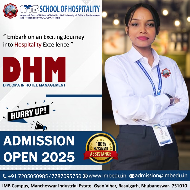 𝐔𝐧𝐥𝐨𝐜𝐤 𝐘𝐨𝐮𝐫 𝐅𝐮𝐭𝐮𝐫𝐞 𝐢𝐧 𝐇𝐨𝐬𝐩𝐢𝐭𝐚𝐥𝐢𝐭𝐲!
𝐀𝐝𝐦𝐢𝐬𝐬𝐢𝐨𝐧𝐬 𝐎𝐩𝐞𝐧 𝐟𝐨𝐫 𝐃𝐢𝐩𝐥𝐨𝐦𝐚 𝐢𝐧 𝐇𝐨𝐭𝐞𝐥 𝐌𝐚𝐧𝐚𝐠𝐞𝐦𝐞𝐧𝐭 (𝐃𝐇𝐌)...