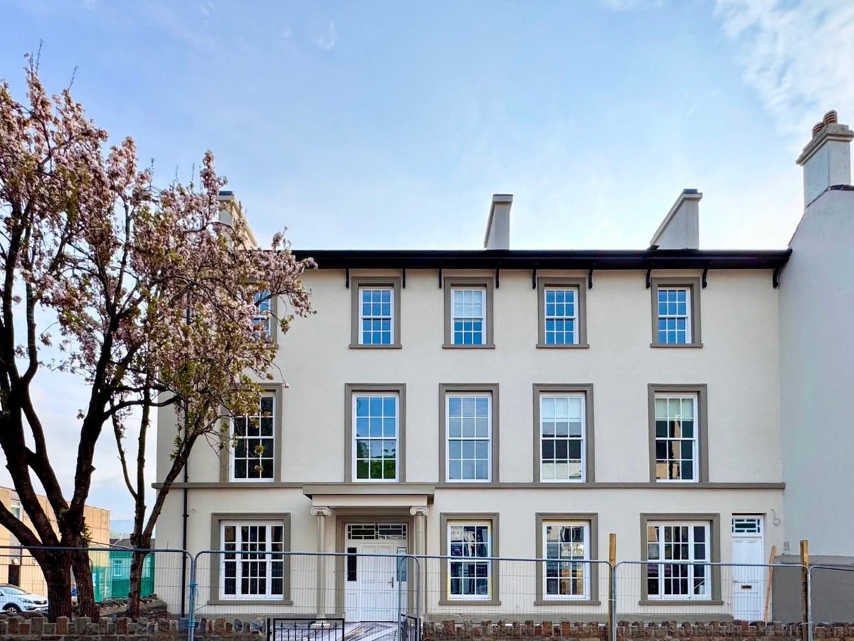 The Rates building. Scaffolding dropped soon to be completed.