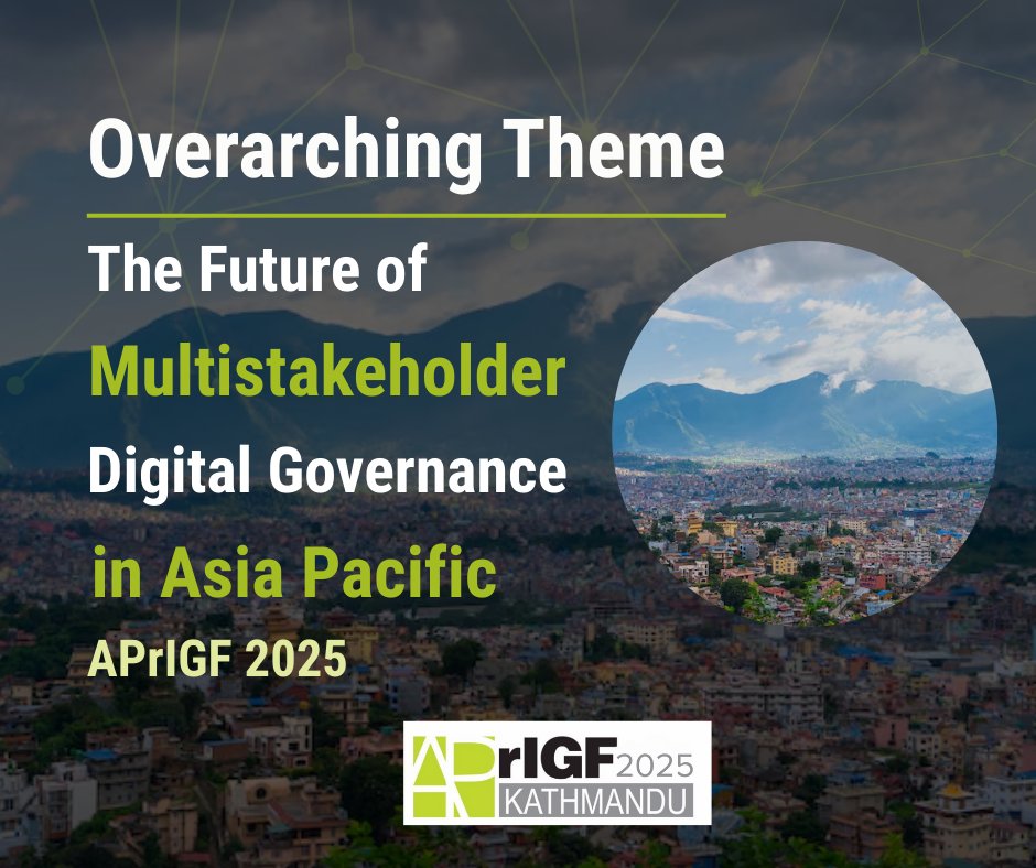 📣 Announcement

We are thrilled to announce the overarching theme for #APrIGF2025:
“The Future of #Multistakeholder Digital Governance in #Asia #Pacific”.

🔗 Learn more on our website:
ap.rigf.asia/news/2025/apri….

#InternetGovernance