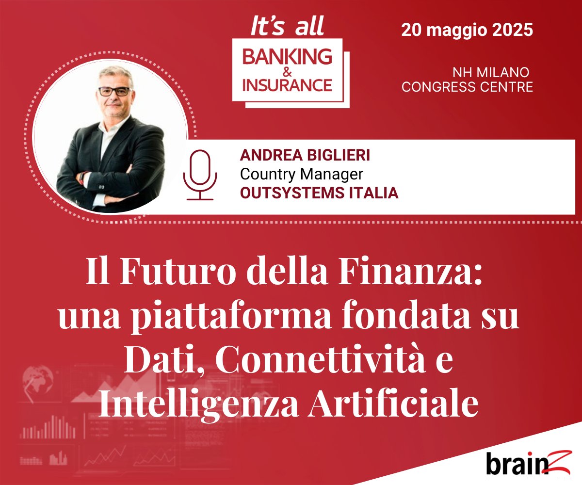 #ITSALLBANKINGINSURANCE 20 MAGGIO 🚀
Dati, connettività e #AI stanno riscrivendo la finanza.
 🔹Sfruttare i dati in real time
 🔹Costruire ecosistemi API-driven
 🔹Adottare l’AI in modo sicuro
 🔹Modernizzare i legacy
 🔹Offrire esperienze omnicanale
 🔗 itsall-banking-insurance.com/index.php/inte…