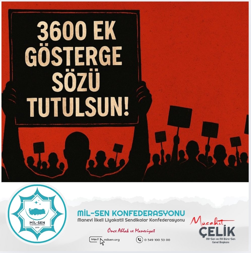 Artık YETER!
3600 Ek Gösterge adaletsizliği sona ersin!
1.dereceye düşen TÜM memurlara 3600 ek göstergeyi kapsayan kanuni düzenleme derhal yasalaşmalıdır!

2022'de çıkan düzenleme, milyonlarca memuru yok saydı.
Aynı işi yapan, aynı sorumluluğu taşıyan memurlar arasında ayrım