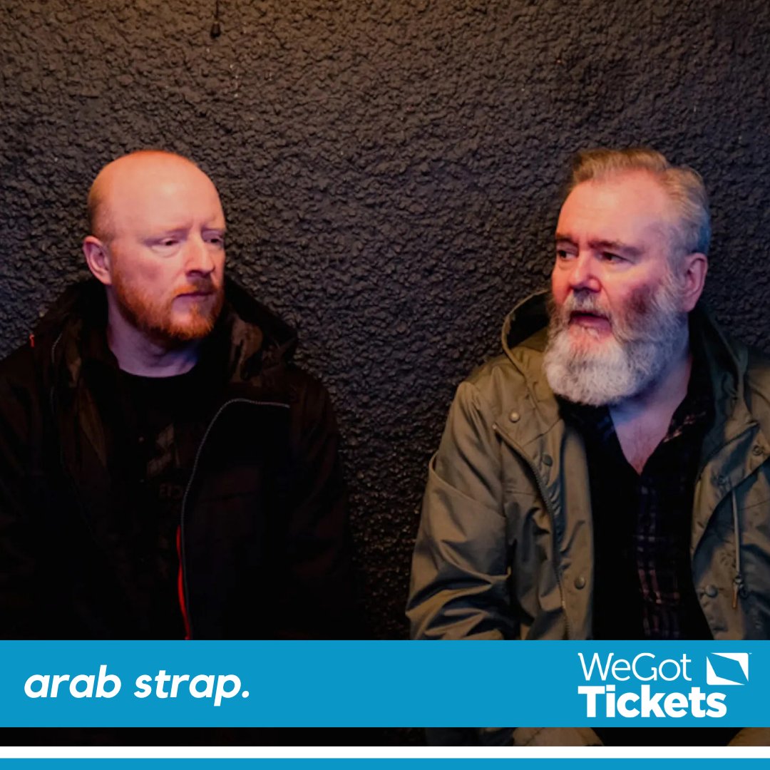 WeGotTickets (@wegottickets) on Twitter photo Scottish indie trailblazers <a href="/ArabStrapBand/">Arab Strap</a> are at the <a href="/Nath_Brudenell/">Nath Brudenell</a> on Thursday 3rd July, bringing with them their honest, unique take on the genre. 🎶
<a href="/BrudPresents/">Brudenell Presents</a>
🎟️ wegottickets.com/af/586/event/6… Scottish indie trailblazers <a href="/ArabStrapBand/">Arab Strap</a> are at the <a href="/Nath_Brudenell/">Nath Brudenell</a> on Thursday 3rd July, bringing with them their honest, unique take on the genre. 🎶
<a href="/BrudPresents/">Brudenell Presents</a>
🎟️ wegottickets.com/af/586/event/6…