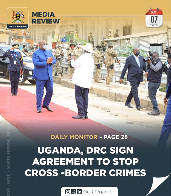 Mwana12345's tweet image. Five Ugandan districts and DR Congo’s Eastern Ituri Province have signed a peace deal to tackle cross-border crime, illegal trade, and promote regional stability. #Uganda #DRCongo #CrossBorderSecurity
#operation_sindoor,Kenyatta,Cynthia,David Muhoozi
Entebbe,#AirtelCares