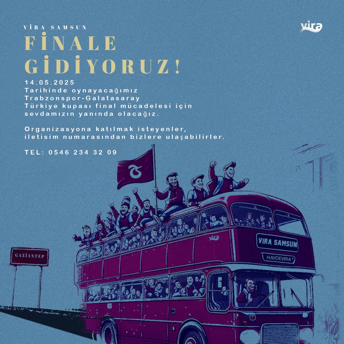 Trabzonspor'umuzun, Galatasaray ile Gaziantep'te oynayacağı Ziraat Türkiye Kupası final müsabakasının biletleri, bugün saat 13:00 itibarıyla satışa sunulacaktır.

Türkiye Kupası finalinde Doğu Tribünü Alt Kat E Blok'ta olacağız.
