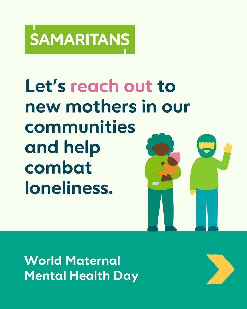 SamaritansNI's tweet photo. Motherhood can bring unconditional loveβbut it can also cause feelings of loneliness.
In NI, 1 in 5 women face mental health challenges during or after pregnancy @rcpsych. Let's build communities where mums feel supported and connected. π
#MaternalMentalHealth #SupportForMums https://t.co/zmMayuTtSX