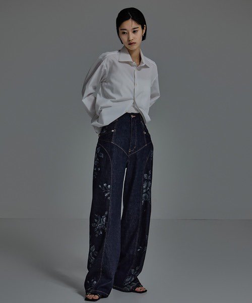 FETICO/フェティコ】 《STUDIOUS別注》 ROSE DENIM PANTS＿＿ サイズ1