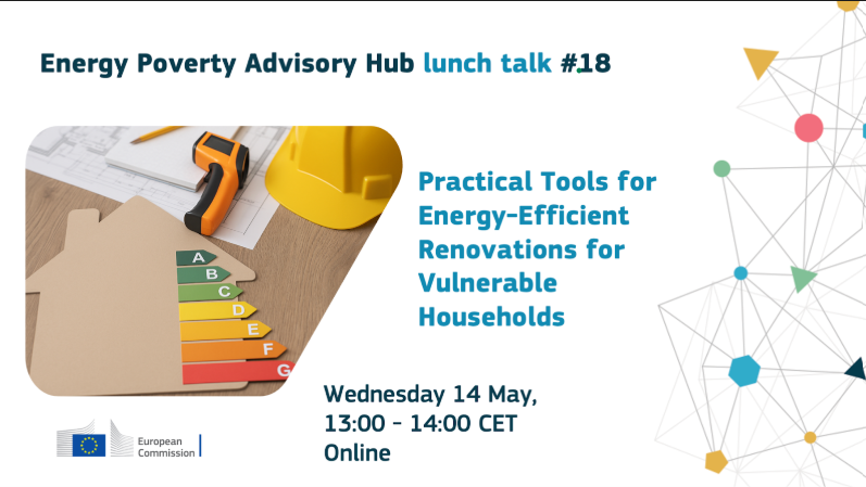 RENOVERTYLife's tweet image. 🏠How can local governments support vulnerable households in renovating their homes?
Join the next @EPAH_EU Lunch Talk on 14 May with Mara Oprea & Nuno Cunha Lopes for a discussion on practical tools to tackle #energypoverty.
🔗Register today: energy-poverty.ec.europa.eu/newsroom/event…